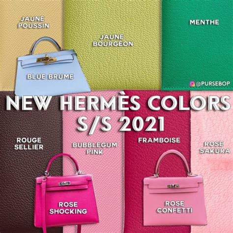 hermes 2021 colors|New Hermès Leather Colors for S/S 202.